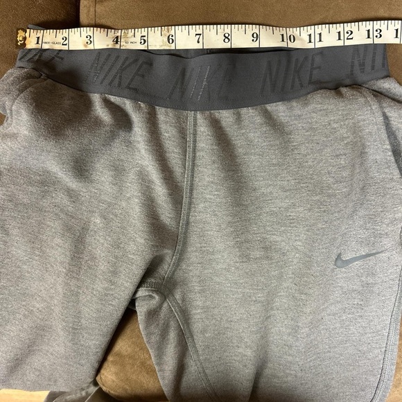 Nike Dri Fit Sportswear Jogger Sweatpants Fleece Gray Waist Band cotton size S - Picture 9 of 9